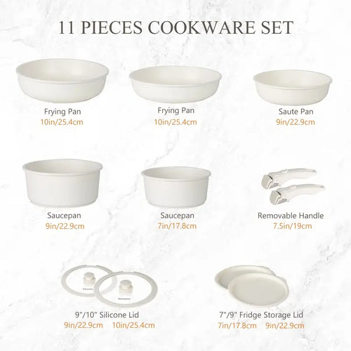 Kitchenmaiden®️ 11pcs Cookware Set